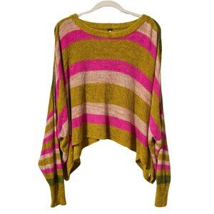Free People Oversized Top - Bright Colorful Women's Small Spring Sweater